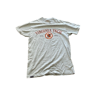 Jansport Virginia Tech Hokies Graphic T Shirt Gray Short Sleeve SIZE S